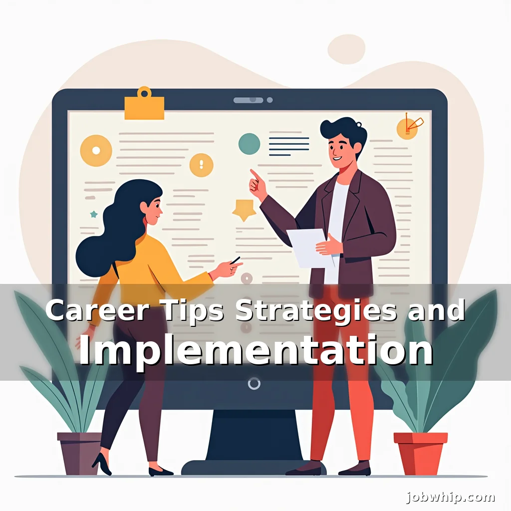 Read more about the article Career Tips Strategies and Implementation