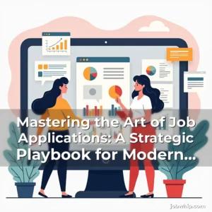 Read more about the article Mastering the Art of Job Applications: A Strategic Playbook for Modern Professionals